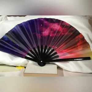 FairySandy Large Rave Fan. 25” wide. 15” tall. New